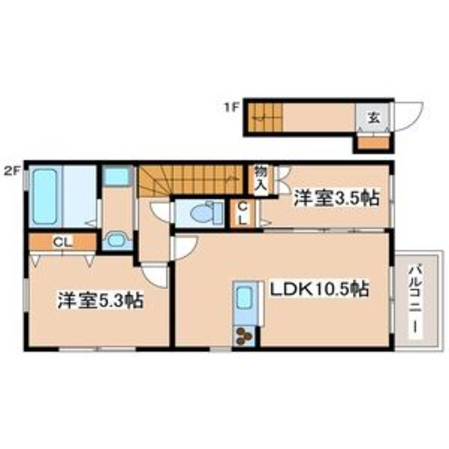 古田新築ハイツの物件間取画像